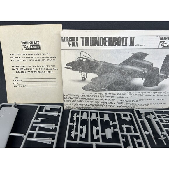 Minicraft Hasegawa #1206 A-10A N/AW Thunderbolt with Vacuform upgrade 1/72 kit - Picture 7 of 11